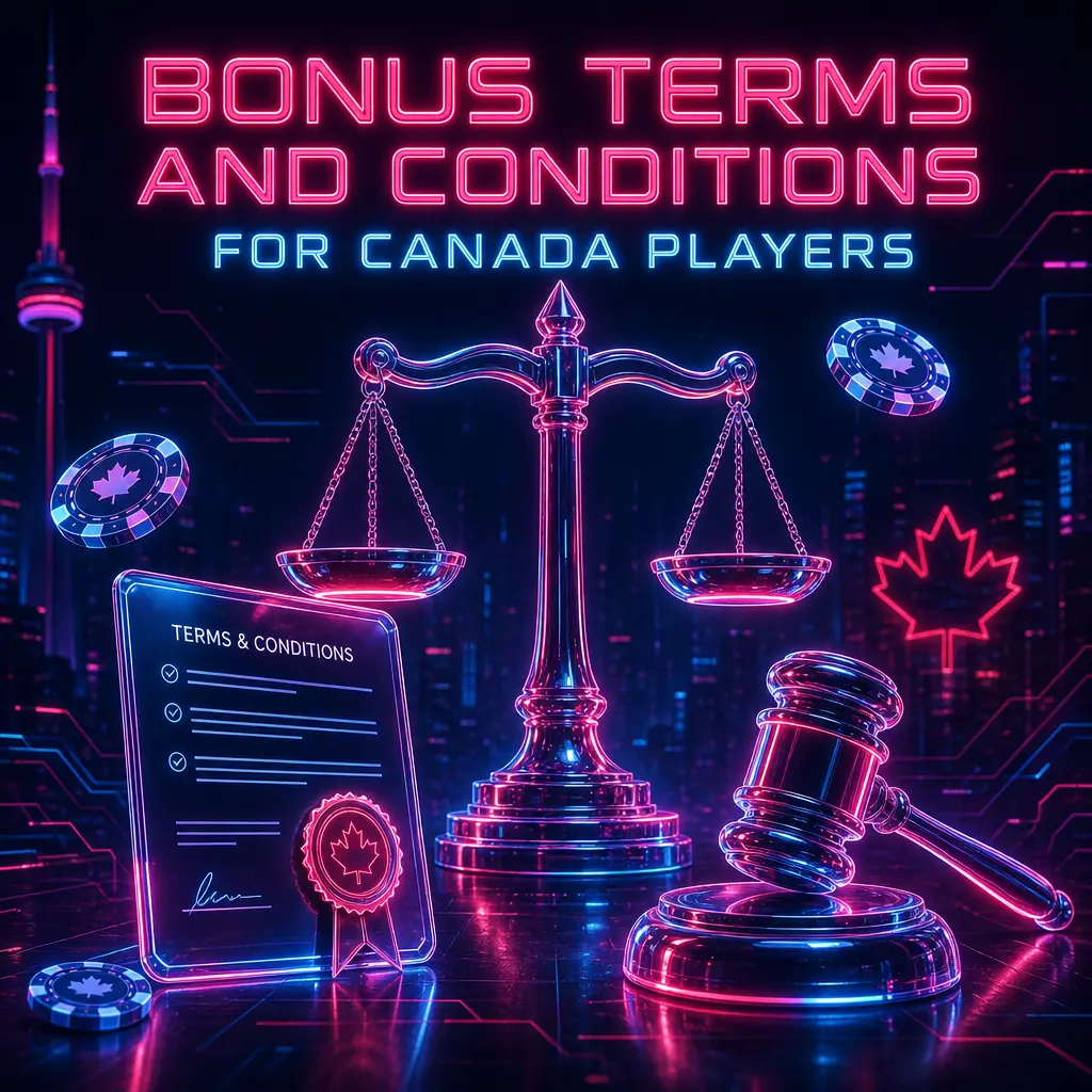 Bonus terms and conditions for Canada players covering age limits, KYC, game weighting, and responsible gambling rules on Stake.