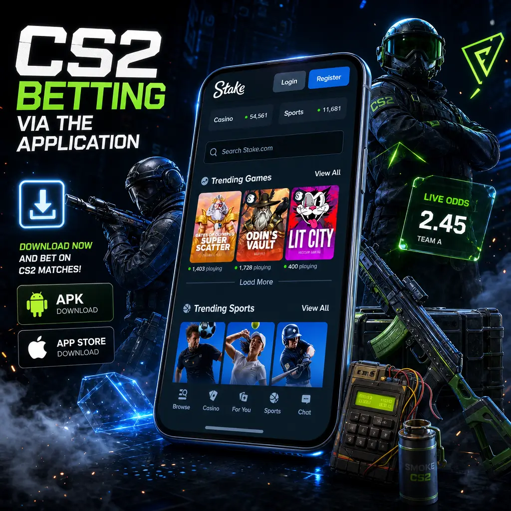 Stake app screen showing live CS2 betting odds for ESL Pro League, BLAST Premier, IEM, and Major matches