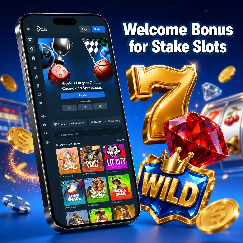 Stake Slots welcome bonus: rakeback, level-up rewards, and weekly Race prize pools up to 250,000 USDT for new players.