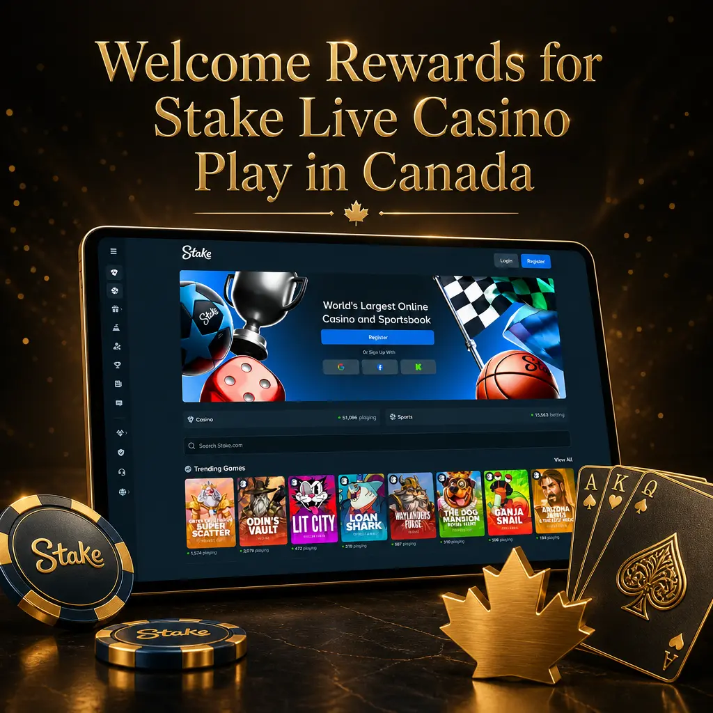 Stake Rewards offers Canadian live casino players rakeback up to 15%, level-up bonuses, and no wagering requirements.